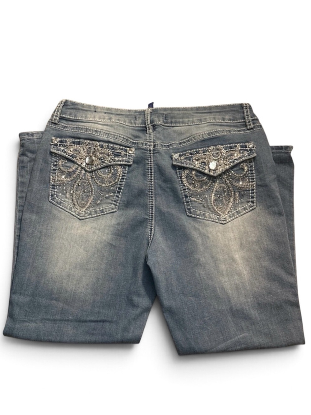 Y2K Women’s Embellished Back-Pocket Jeans